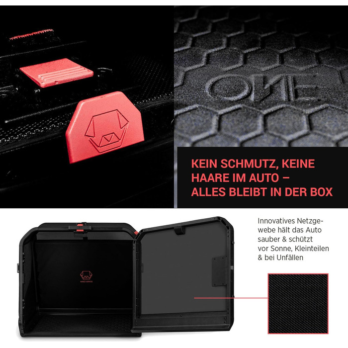 Транспортна переноска для собак 1one1 Origami Medium | Алюмінієва переноска для собак в авто | Складана переноска для собак з тестуванням на авіакатастрофи | Переноска для собак з алюмінію та текстилю до 45 кг