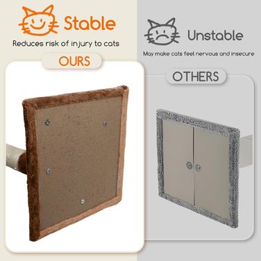 Дряпка для котів Nobleza 118,5 см, 3 платформи, будиночок, іграшки, коричнева