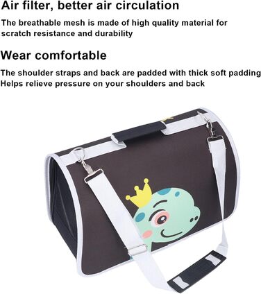 Транспортна переноска для тварин: переноска для котів, собак, м'яка, складана, портативна, з плечовим ремінцем, Оксфорд, M