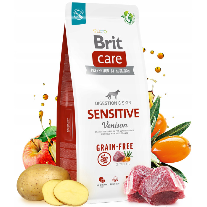 Корм для собак Brit Care Grain-Free Sensitive з олениною Karma, 3 кг