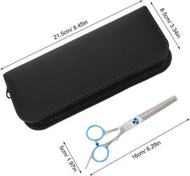 Ножиці для грумінгу домашніх тварин: вигнуті та прямі, ергономічні, з мішком для зберігання та серветкою для чищення