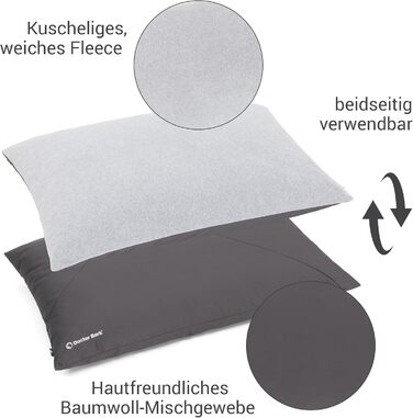 М'яке ліжко для собак великих порід Doctor Bark GreenLabel - ліжко-подушка, зелений колір, велике (L), знімний чохол, легко миється