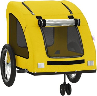 Причіп для велосипеда жовтого кольору Oxford, матеріал: оксфордська тканина та метал, для собак та котів, LH8939