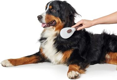 HUNTER SPA щітка для грумінгу самоочисна, для собак, 22,5 x 8,0 см, L, сіра / коричнева (19 см)