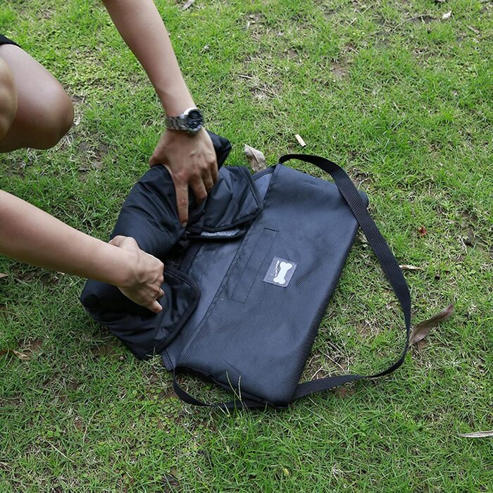 Килимок для собак Yolispa: великий, водонепроникний, для дому та відпочинку (чорний)