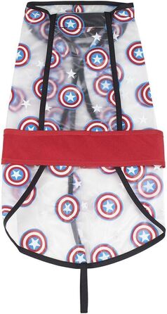 Дощовик для собак Cerdá ForFanPets Captain America Marvel - Водонепроникний, офіційний ліцензований товар