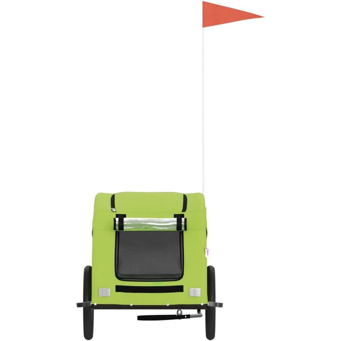 Причіп для велосипеда для собак та інших домашніх тварин, зелений, Oxford-тканина, 125x63x66 см