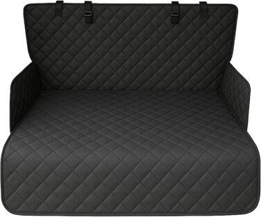 Набір для автомобіля для собак: водовідштовхувальний килимок у багажник та регульоване перегородка (90-155 см ширина, 75-134 см висота) – універсальний, міцний