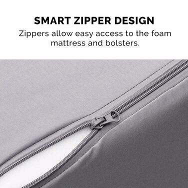 Крісло-лежанка для собак Furhaven Pinsonic, з охолоджуючим гелевим шаром, стегане, L-подібне, знімний, пральний чохол, Титан, Jumbo, XL, 102 x 81 x 20 см