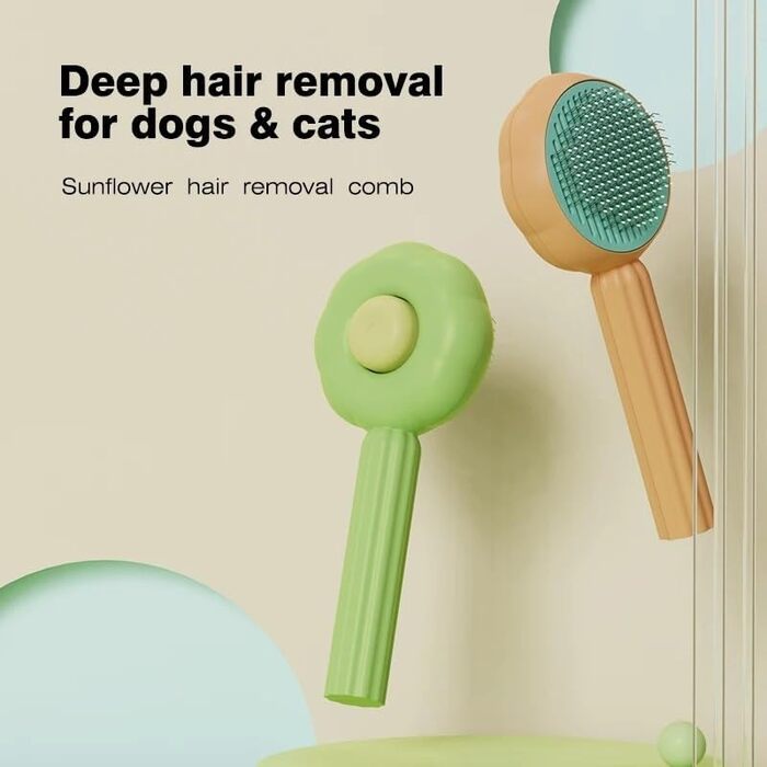 Бурштук для догляду за шерстю котів з довгим хутром, щітка для собак та котів, гребінець для котів, щітка для догляду за домашніми тваринами, для кошенят, кроликів, інструмент для видалення шерсті, масажна чистка, Knot Blue