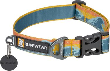 Нашийник для собак Ruffwear Crag, середній, 36-51 см, з алюмінієвим кільцем V, регульований, м'який, преміум-якість, для повідка