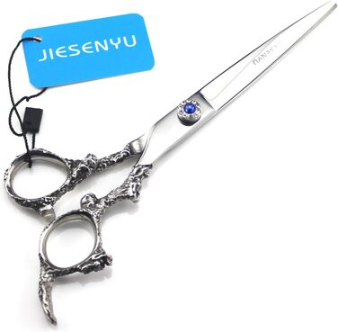 Ножиці для стрижки волосся JIESENYU 7 дюймів з нержавіючої сталі 440C, професійні, для перукарів та грумінгу домашніх тварин