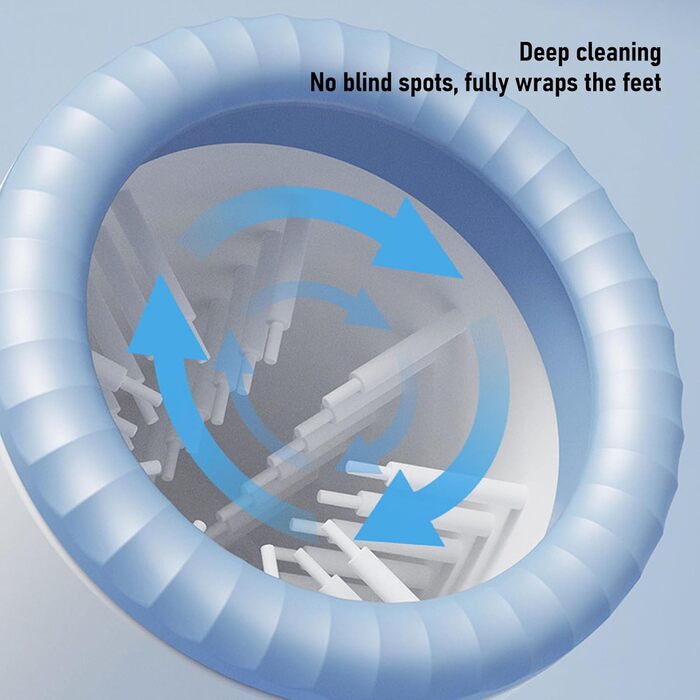 Електричний очищувач лап для собак Asixxsix, USB, автоматичний, для собак та котів (Blue)