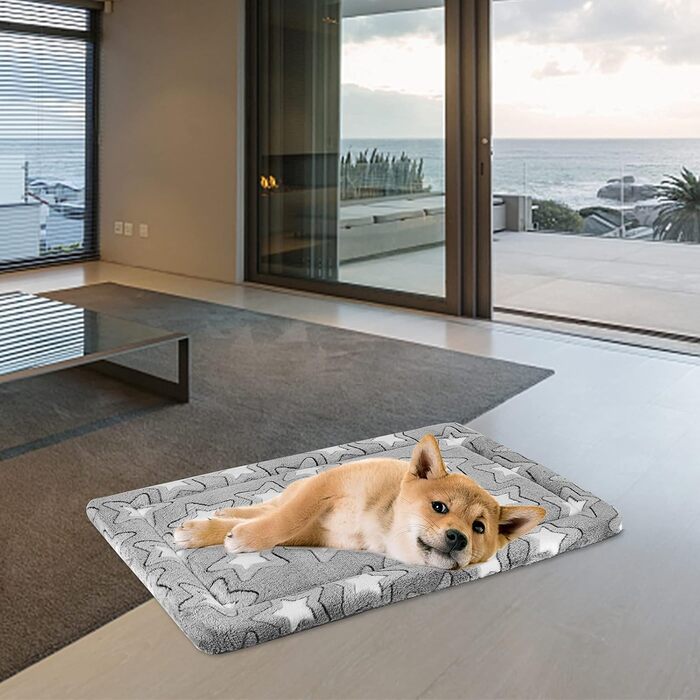 Крісло-ліжко для собак великих порід EMPSIGN, сіре, 107x71x2.8 см (XL)