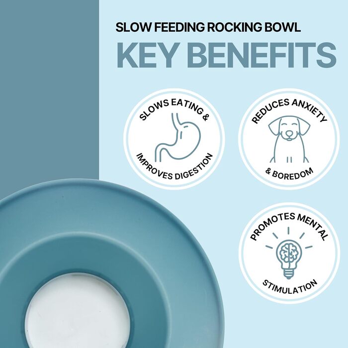 Килимок для повільного годування TRIXIE Slow Feeding Anti Schling Matte Pillars, TPE, Ø 35 см, сірий/блакитний