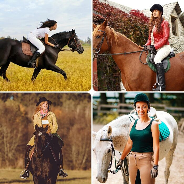 Рукавички для їзди верхи FINGER TEN з підтримкою сенсорного екрану, жіночі, коричнево-жовті, для верхової їзди та велосипеда