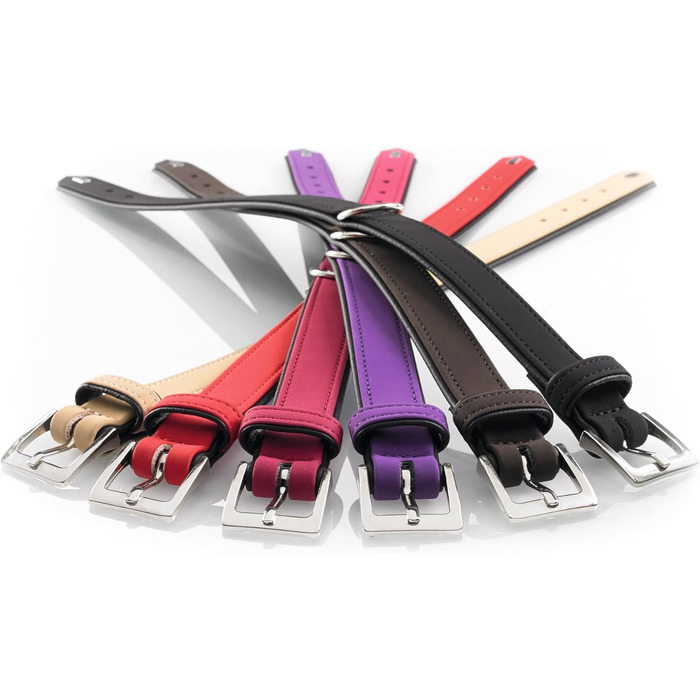 Нашийник для собак HUNTER SOFTIE, штучна шкіра, бархатиста, легкий у догляді, розмір L, 60 см (M-L), фіолетовий