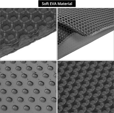 Килимок для котячого туалету QWORK® з комірками, 90 x 76 см, EVA, антиковзаючі