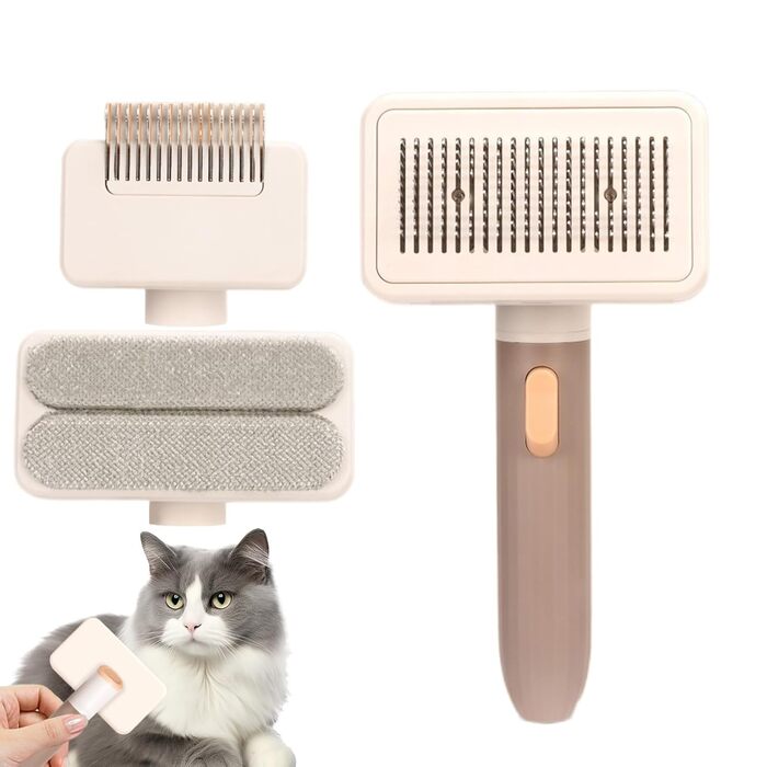 Бурштук для догляду за шерстю котів та собак, багатофункціональна щітка для вичісування, багаторазове аксесуар для розплутування, інструмент для чищення домашніх тварин