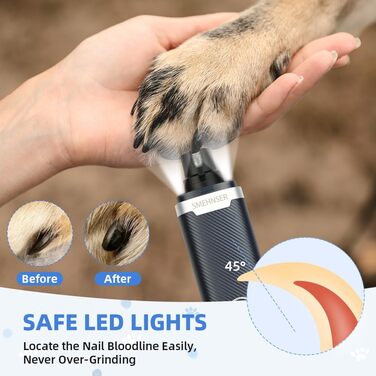 Електричний точило для собачих кігтів 2 шт. Точило для котячих кігтів 3 швидкості. LED дисплей, тиха робота.