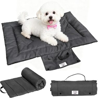 Водонепроникний килимок для собак на винос, миється, м'який килимок для собак, килимок для собак для подорожей, кемпінгу та відпочинку на природі, сірого кольору