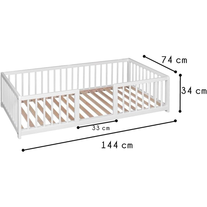 Ляжка для собак CoolDreams, велика, піднята, з бука, біла