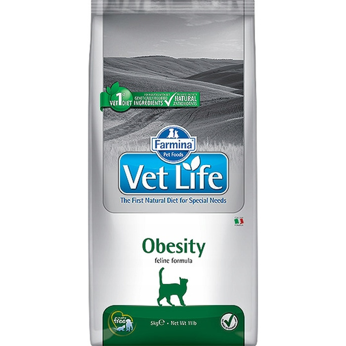 Сухий корм для котів Farmina VET LIFE Cat Obesity, 5 кг
