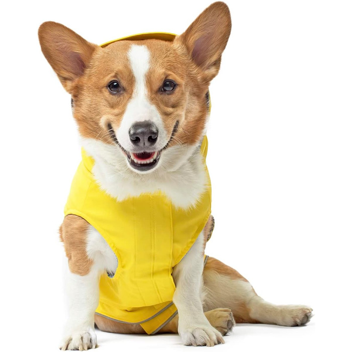 Водонепроникна куртка для собак Canada Pooch Torrential Tracker, жовта, розмір 24, всепогодний утеплювач