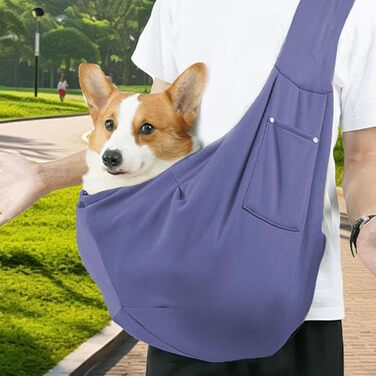 Сумка-переноска для котів та цуценят, блакитна, з сумкою для дрібних собак