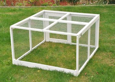Freilaufgehege Nanook Jumbo для кроликів - розширення для клітки, 96 x 100 x 55 см, білий