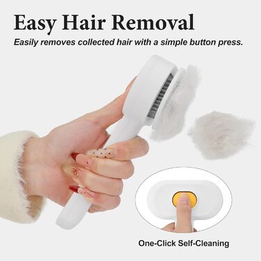 Набір для догляду за тваринами Okiki 3 в 1: щітка для собак і котів, ножиці для обрізання кігтів, гребінець від бліх – для довгої та короткої шерсті, сумісний зі шкірою