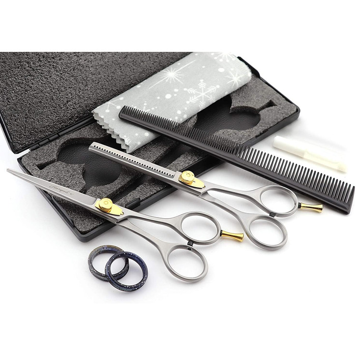 Набір професійних перукарських ножиць Haryali London - 6 дюймів (ножиці для стрижки та вирівнювання), рожевий колір, для жінок, чоловіків, дітей та домашніх тварин