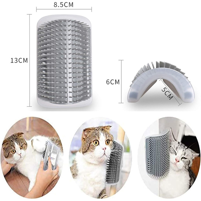 Набір гребінців для котів 2 шт. для грумінгу та масажу (коротко-, довгошерсті)