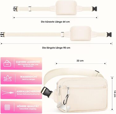 Лекарська сумочка для собак, сумка для тренування з практичним відкриванням однією рукою | Сумочка для собак для тренування та виховання цуценят | Сумка для прогулянок з собакою з диспенсером для пакетів та гачком для кріплення. Білий колір