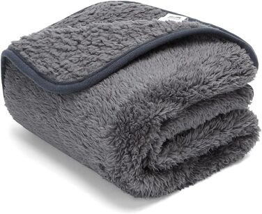 М'який флісовий килимок для собак та котів Nobleza, 160 x 120 см, сірий (XL)