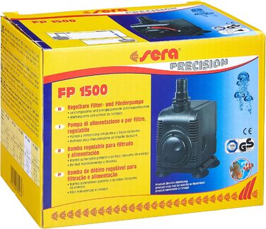 sera FP 1500 - регульований фільтр-насос для акваріумів, прісноводних і морських, 1500 л/год