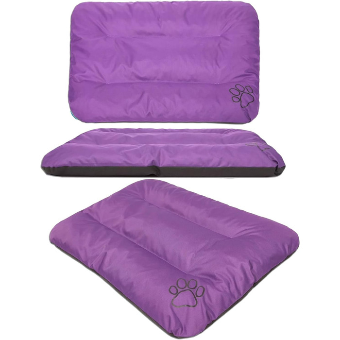 Килимок для собак ECO: великий, середній, малий - вологостійкий, м'який, 90x60x8 см (фіолетовий)