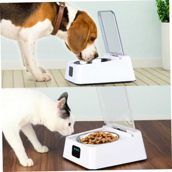 Автоматичний годівниця для котів та собак Kisangel з інфрачервоною індукцією, велике завантаження, антиковзаюча основа