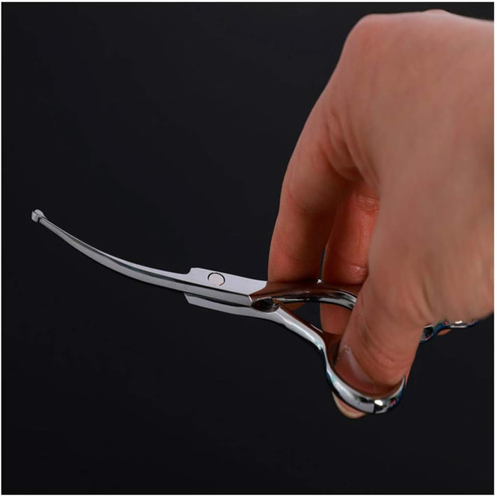 Набір професійних ножиць для грумінгу тварин (6 дюймів, 4 шт.) з нержавіючої сталі. Ножиці для догляду за собаками з закругленими кінцями та вигнутим лезом. Гребінець для грумінгу в комплекті.