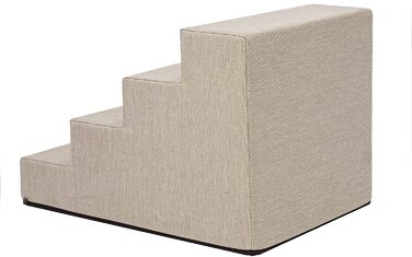 Східці для тварин Huastiertreppe: допомога у підйомі для собак та котів, 4 сходинки, розмір L 40x60x40 см, колір бежевий