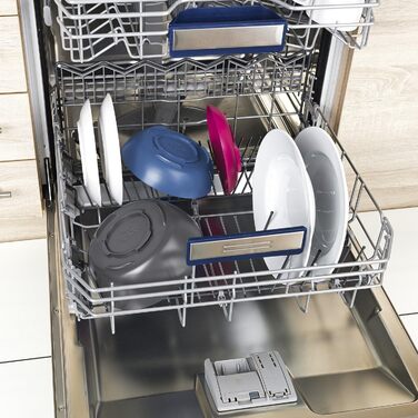 Yummynator килимок з мисками для тварин, антиковзаюча, BPA free, сірий/блакитний, 850 мл, 1 шт.