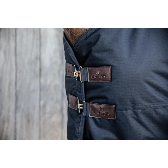 Водонепроникна попона для коня Kentucky Horsewear All Weather Classic, синя, 125 см (0 г наповнювач)