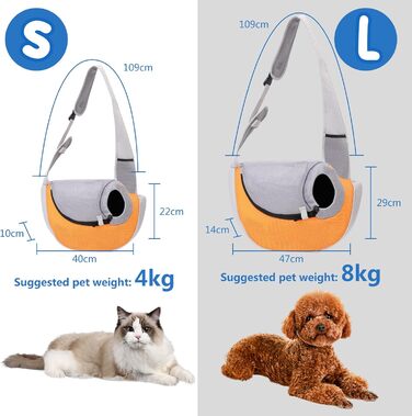 PETCUTE Сумка-переноска для собак та котів, чорна, до 4 кг, дихаюча, з поводком