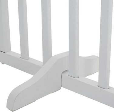 Захисне бар'єр для собак Fellie, дерев'яний, без свердління, 4 панелі (183x60 см) / 3 панелі (139x60 см), білий