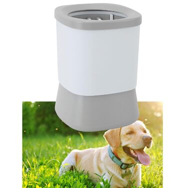 Електрична мийка для лап собак Fockety, автоматичний очищувач лап для цуценят, перезаряджається, білий, для собак та котів середніх розмірів