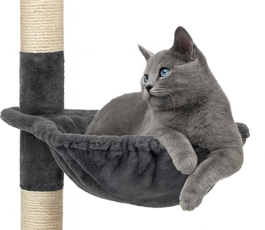 Ігровий комплекс для котів: будинок-драпак з 5 рівнями та стовпчиками, 115 см (F200)