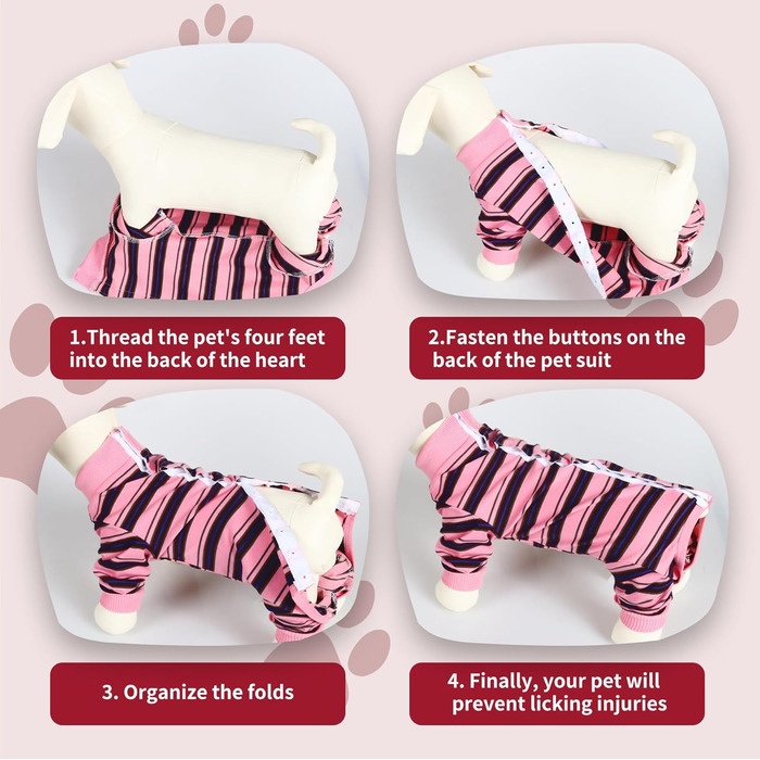 Захисний костюм для собак після операції, для собак та сук, професійний захист ран, дихаючий одяг, XL, світло-рожевий