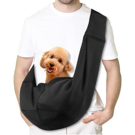 Сумка-кенгуру для собак Coolzon, переноска для тварин, дихаюча, для маленьких собак та котів, до 7 кг (зелена/чорна)