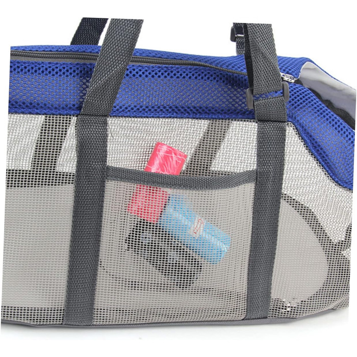 Транспортна сумка для тварин Cosmevivi XXL - велика переноска для собак та котів, блакитна (44x25 см)