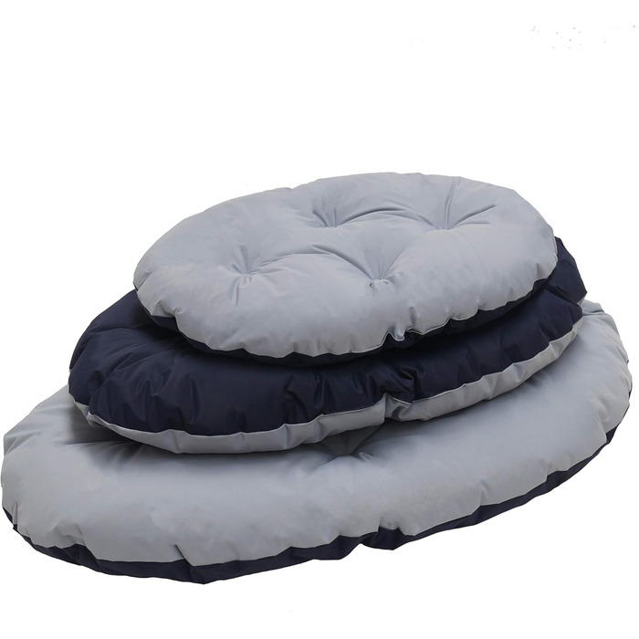 Матрац для собак Rosewood Tough & Mucky 95, водовідштовхувальний, розмір L, 81 см, чорний/сірий, 58 x 83 x 10 см